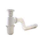 Sifão Sanfonado Copo Universal Branco Extensível Até 50cm