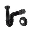 Sifão Sanfonado Extensível Censi 74cm Preto