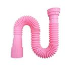 Sifão Sanfonado Multiuso Lavatório/Pia/Tanque 72cm Rosa