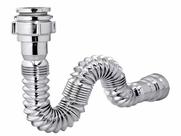 Sifão Sanfonado Pia Flexível Extensível Universal Cromado