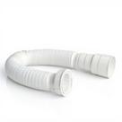 Sifão Sanfonado Universal Branco Simples 70cm Ajustável Para Lavatório / Pia / Tanque Plastuning
