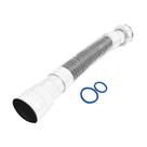 Sifão Sanfonado Universal Tubo Extensível Branco ABS