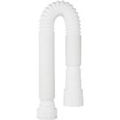 Sifão Universal Sanfonado 1,50m Blukit Branco Flexível Pia Tanque Lavabo Cozinha Encanador