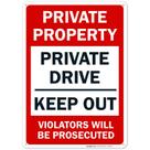 Sign Sigo assina propriedade privada Private Drive Proibida Invasão