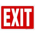 Sign Sigo Signs Exit Red Background 25x35cm Alumínio livre de ferrugem