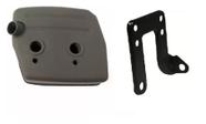 Silencioso (escapamento) Husqvarna+Suporte 61/268/272/268k