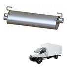 Silencioso Escapamento Iveco Daily 55C16 até 2011 Aço Cinza