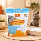 Silica Higienica 1,6Kg Micro Gato Areia Cristal Absorcao Pet Silica Higienica 1,6Kg Micro Gato Areia Cristal Absorcao Pet
