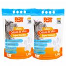 Silica Higienica 1,6Kg Micro Gato Areia Cristal Absorcao Pet - Silica Higienica 1,6Kg Micro Gato Areia Cristal Absorcao Pet -