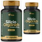 Silicio Organico 490mg 2 frascos x 120 capsulas dipp muwiz 240 caps