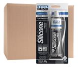 Silicone Acético Alta Temperatura Preto 50g Tekbond - Cx 12u