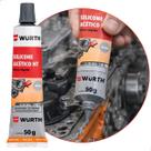 Silicone Acético Para Alta Temperatura 50g Wurth Cura Rápida