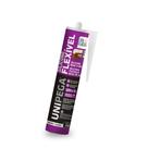 Silicone flexível base d'água branco 280ml unipega