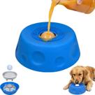 Silicone Lick Bowl YCD-Incerda com ventosa para cães azul