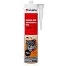 Silicone Neutro Cola Alta Temperatura Preto Pro 280g Wurth