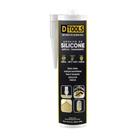 Silicone para Vedação e Impermeabilização Silicone Incolor 250G Alta Qualidade Transparente Dtools
