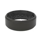 Silicone Ring Groove Life Edge preto/preto para homens tamanho 8