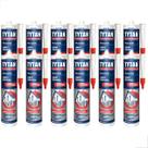 Silicone Tytan Uso Geral Acético 280G Incolor - Kit Cx 12 un