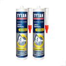 Silicone Tytan Uso Geral Acético 280G Preto Pro - Kit 2 un