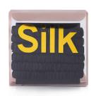 Silk Scrunchies LOVUITEN 100% seda de amora para cabelo (6 unidades)