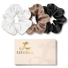 Silk Scrunchies LULUSILK para dormir com cabelo 100% seda de amora real