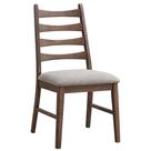 Silla Acme Mayah Tapizada en Madera y Tela Gris (Juego de 2) Silla Acme Mayah Tapizada en Madera y Tela Gris (Juego de 2)