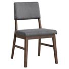 Silla Acme Seda de Madera y Tapizada en Tela Gris (Juego de 2) Silla Acme Seda de Madera y Tapizada en Tela Gris (Juego de 2)