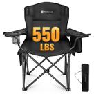 Silla de Camping FUNDANGO Sobredimensionada para Adultos con Soporte Lumbar