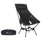 Silla de Camping MOON LENCE Portátil para Adultos con Respaldo Alto