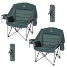 Silla de Camping Nice C Sobredimensionada XL Acolchada Capacidad 181kg Verde