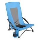 Silla de Camping SONGMICS UGCB61BU Ligera con Respaldo Alto Azul Silla de Camping SONGMICS UGCB61BU Ligera con Respaldo Alto Azul