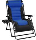 Silla de gravedad cero acolchonada Nestl para exteriores con reposacabezas ajustable