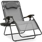 Silla de Gravedad Cero Best Choice Products Sobredimensionada Gris