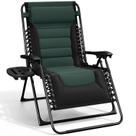 Silla de Gravedad Cero Plegable Nestl para Exteriores Acolchonada con Respaldo Ajustable Negro/Verde Silla de Gravedad Cero Plegable Nestl para Exteriores Acolchonada con Respaldo Ajustable Negro/Verde