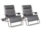 Silla de Gravedad Cero TIMBER RIDGE Sobredimensionada XXL 500 lbs - Gris