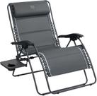 Silla de Gravedad Cero TIMBER RIDGE Sobredimensionada XXL Gris 500 lbs