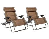 Silla de Gravedad Cero TIMBER RIDGE Sobredimensionada XXL Marrón 2 Unidades Silla de Gravedad Cero TIMBER RIDGE Sobredimensionada XXL Marrón 2 Unidades