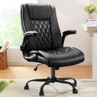 Silla de Oficina Ejecutiva Marsail de Cuero PU Negra