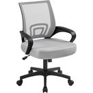 Silla de Oficina Ergonómica de Respaldo Medio con Malla Yaheetech Gris Silla de Oficina Ergonómica de Respaldo Medio con Malla Yaheetech Gris
