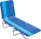 Silla de Playa Recliner Portátil Rio Beach con Rayas Azules