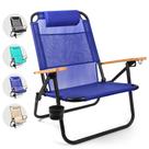 Silla de Playa Water Buffalo Bondi Silla Mochila para Adultos con Posiciones Reclinables, Portavasos y Respaldo Alto