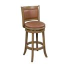 Silla giratoria de altura para mostrador Benjara Haley color marrón castaño