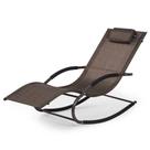 Silla Lounge Exterior Mansion Home con Almohada Marrón