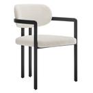 Silla Modway Elio Moderna de Barril Tapizada con Estructura Metálica