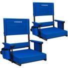 Silla VIVOHOME Ajustable con Respaldo para Estadio, Paquete de 2, Azul Silla VIVOHOME Ajustable con Respaldo para Estadio, Paquete de 2, Azul