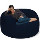 Sillón Puff Chill Sack Gigante de Espuma Viscoelástica 1,5 m Azul Marino