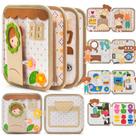 Silouka Montessori Busy Book para crianças de 1 a 3 anos