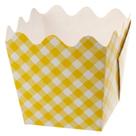Silver Junina Cachepot Xadrez Amarelo 8un Hj058b Silver Junina Cachepot Xadrez Amarelo 8un Hj058b