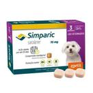Simparic 10mg Antipulgas e Carrapatos Cães de 2,6 a 5kg com 3 Comprimidos Simparic 10mg Antipulgas e Carrapatos Cães de 2,6 a 5kg com 3 Comprimidos
