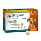 Simparic 20mg Antipulgas e Carrapatos Cães de 5,1 a 10kg com 1 Comprimido
